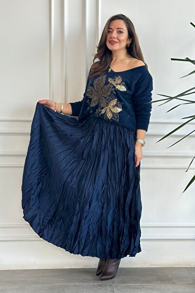 Yağmur Butik Φούστα με απλό σχέδιο Crash