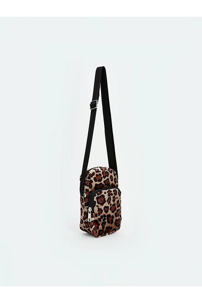 LC Waikiki ACCESORII LCW Geantă de umăr pentru femei cu model leopard maro