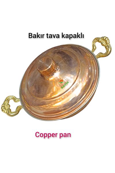 SAFİR 20 cm Medium Size Copper Pan - a Quality Sapphire Pan with Lid