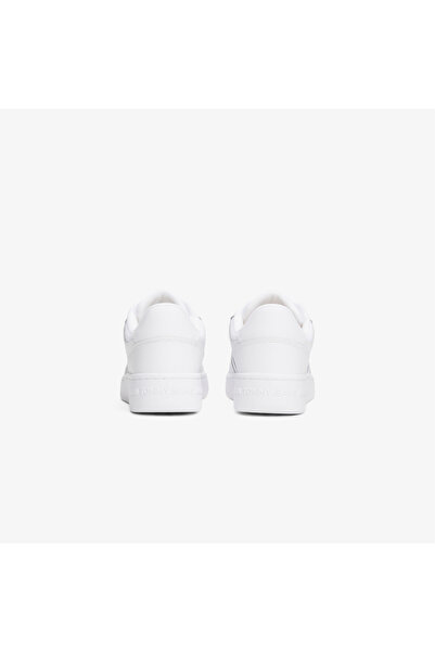 Tommy Hilfiger Tommy Jeans Retro Basket Ess Kadın Beyaz Spor Ayakkabı