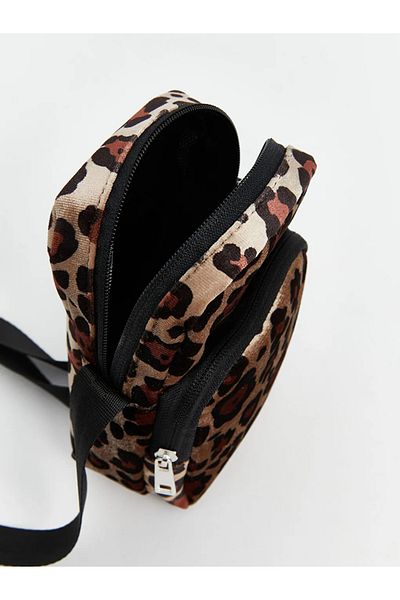 LC Waikiki ACCESORII LCW Geantă de umăr pentru femei cu model leopard maro