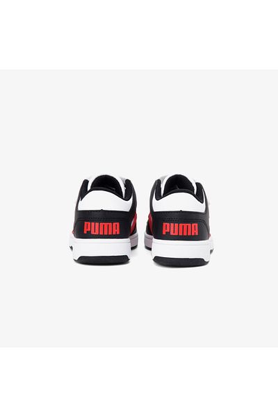 Puma Rebound Layup Kids Black/Red Sneakers