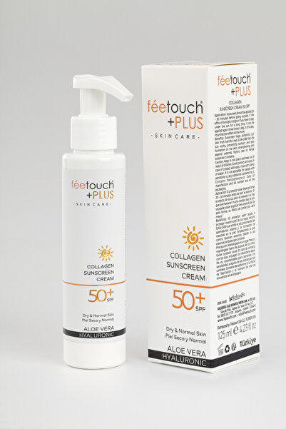 Feetouch Leke Karşıtı Collagen Aloe Vera SPF 50+ Yüz Güneş Kremi 125 ML(Kuru ...
