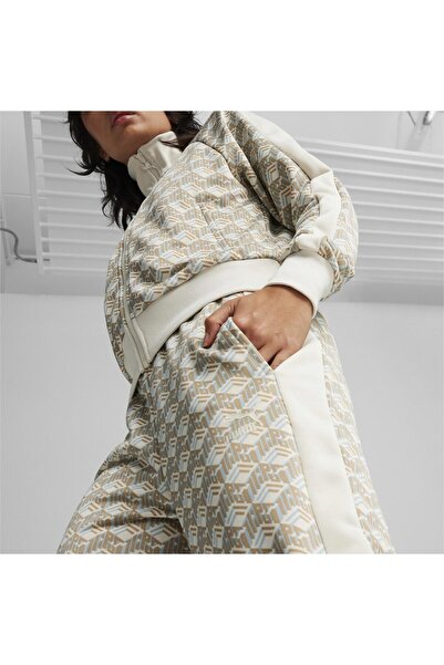 Puma T7 Aop Straight Track Women's Beige Sweatpants