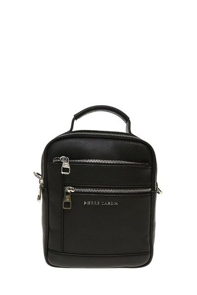 Pierre Cardin Black Unisex Messenger Bag 01pc001172-f