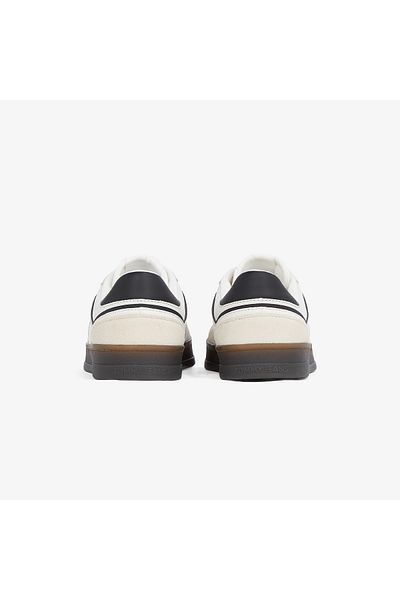 Tommy Hilfiger Men's Flat Comfortable Sole Suede Detailed Leather Beige Sneakers Em0Em01524-Bds