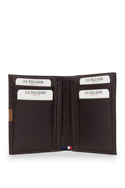 U.S. Polo Assn. Portofel maro pentru bărbați Plcuz24010