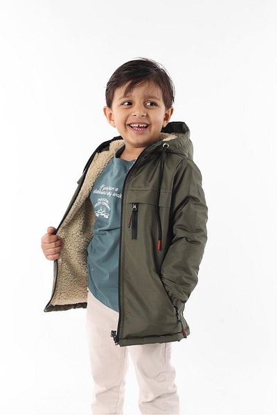 ABİLLİTA Waterproof and Windproof Shearling Winter Coat