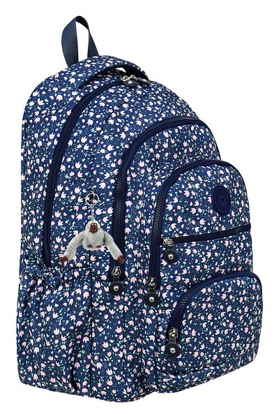 Çanta Trend Luxury Patterned High School and Middle School Backpack, Patterned Schoolbag, Monkey Keychain Gift