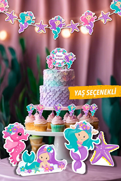 Niksy Design مجموعة حفلات أعياد الميلاد تحت عنوان حورية البحر - جميع الأعمار