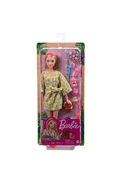NW NessiWorld Nessiworld HKT90 Barbie Wellness - دمية شقراء لعيد السبا
