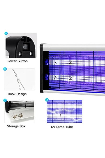 Canderel Elektrikli Sivrisinek Yok Edici Sinek Öldürücü Büyük Boy Hem Gece La...