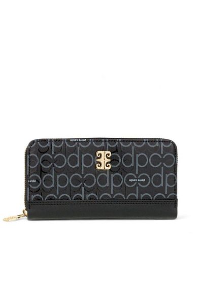 Pierre Cardin Черна дамска чанта портфолио и клъч с монограм - 06PC24Y604-PMN