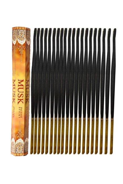 ENJOY SHOP 3 Paket Tütsü Toplamda 60 Adet Tütsü Çubukları ( Amber - Musk -pal...