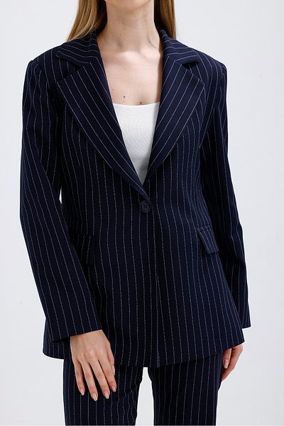Abay Women's Striped Lined Blazer Jacket Pants Set