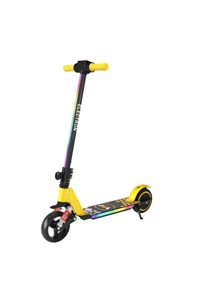 Electron Scooter Çocuk Elektrikli - 130w, Led Işıklı, Amortisörlü (DİZLİK VE DİRSEKLİK HEDİYELİ)