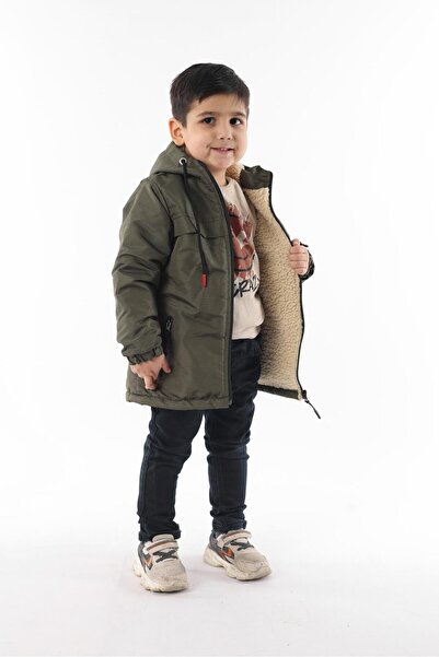 FLUEND MODA Children's Furry Waterproof and Windproof Children's Coat & Coat