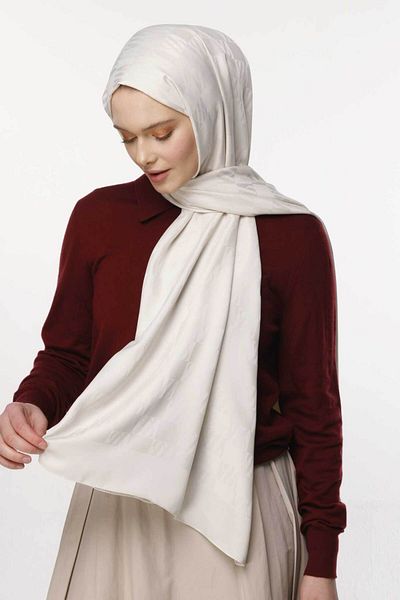 VALORSCARF شال منقوش بمسحوق اللؤلؤ