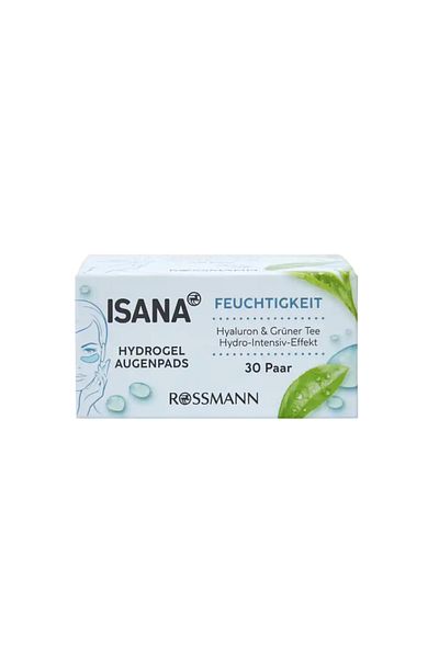 ISANA Set of 30 under Eye and Pad Hydrogel Hayaluron & Green Tea