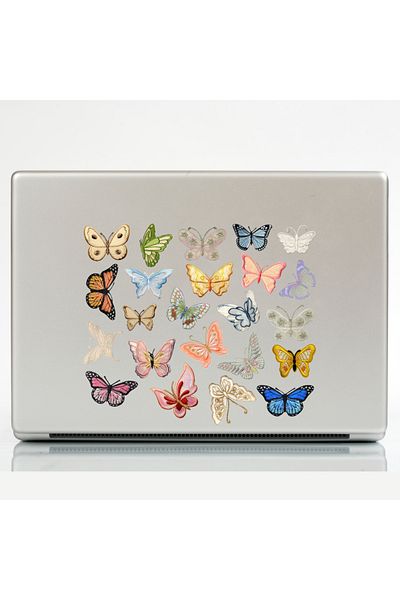 Ororabutik Σετ αυτοκόλλητων Fairycore Butterfly - Σετ αυτοκόλλητων Scrapbook Bullet Journal 43 τμχ