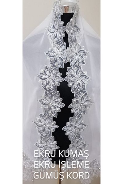 Lady Rio Mevlit Shawl - Φανταχτερό και Special Day Shawl, Βραδινό Φόρεμα με Πέρλες
