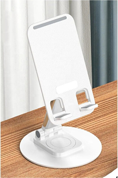 ulu Masaüstü Tablet Ve Telefon Tutucu Stand 3 Kademeli 360 Derece Döndürülebi...