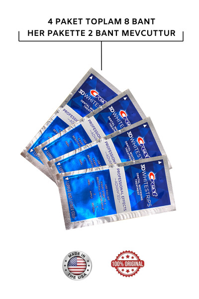 CREST 3d Whitestrips Professional Effects Advanced (4 Paket / 8 Bant)