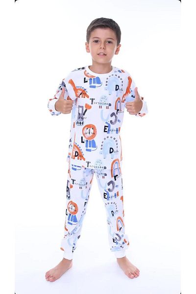 Little Pumpkin Set de pijamale sezoniere cu modele de dinozauri pentru băieți