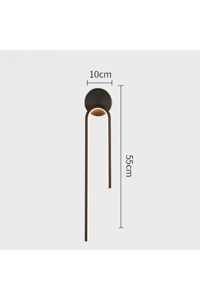 NZL Lighting Modern İkili Siyah Kablosuz Led Pilli Aplik Duvar Aplik ve İç Mekan Aplik