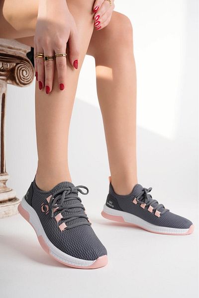 STOCON Anthracite Smoked Unisex Sneaker - Καθημερινά παπούτσια για περπάτημα STC1068