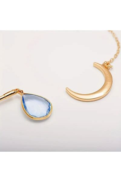 Minnoş Dükkan Moon and Drop Necklace