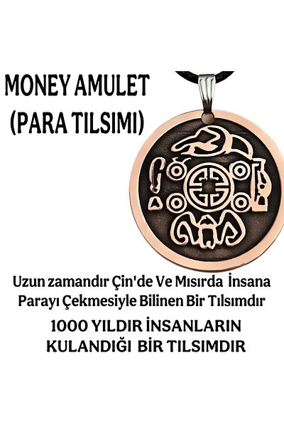 MerveninYaziAtolyesi Money Amulet Copper Necklace