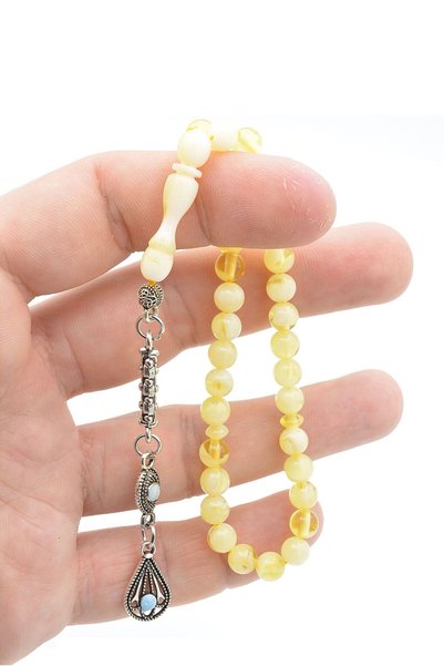 Murty99 Sphere Cut Small Size Beirut Drop Amber Prayer Beads 6 mm