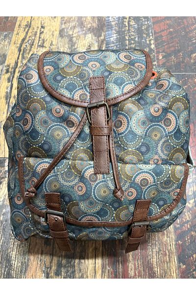 Street Bag Σακίδιο πλάτης ταξιδιού ημερήσιου τύπου Mallorca Ethnic με αυθεντικό καπάκι