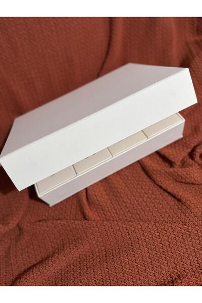 BALEZA 12 li Mıknatıslı Boş Advent Calendar Kutusu - Beyaz / 12’li Hediye Kutusu