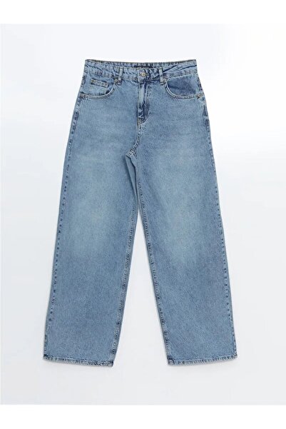 LC Waikiki LCW Jeans Indigo - Pantaloni de damă Balloon Fit Jean T