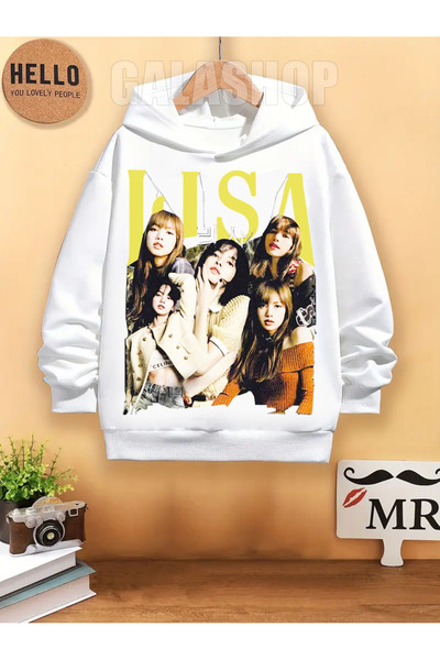 GALASHOP Blackpink Children's Cotton Hooded Hoodie - Mod34
