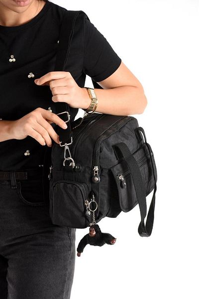 Baginn Geantă de umăr cu buzunare multiple țesătură clinker ușoară 30*20 cm geantă de mesager cu curea încrucișată geantă de umăr