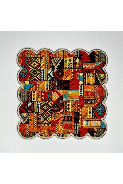 DECO Бежеві цифрові друковані килимові декоративні серветки для коктейлів - з...