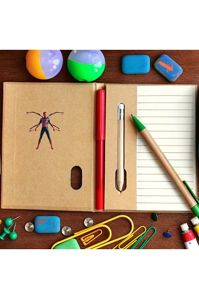 Ororabutik Σετ αυτοκόλλητων Spiderman Spiderman 63 τεμαχίων - Σετ αυτοκόλλητων Sketchbook