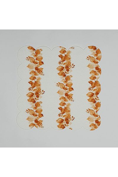 DECO Autumn Leaf Digital Printed Laser Cut Cocktail Napkin