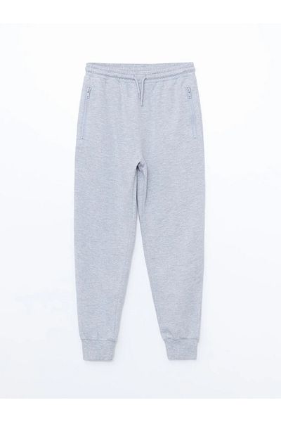 LC Waikiki Lcw Kids Gray Boys Jogger Sweatpants with Elastic Waist