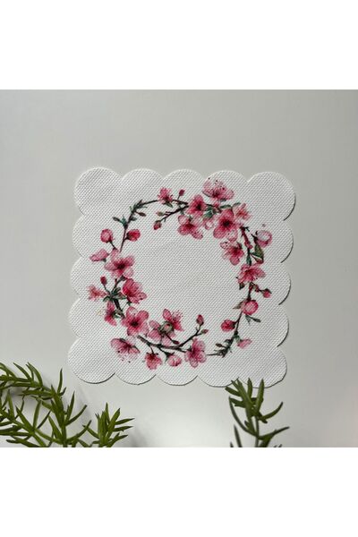 DECO Серветка для коктейлів з візерунком у вигляді гірлянди з вишневих квітів...