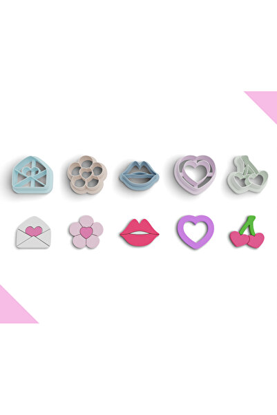 brocutters Polymer Clay Cutter Pack for Valentine's Day - Earrings and Jewelr...