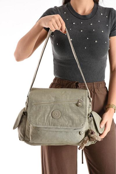 Baginn Geantă Poștaș Curea încrucișată Dimensiune mare 33*27 Cm Lungime curea 130 Cm Buzunar multiplu Clamshell Umăr