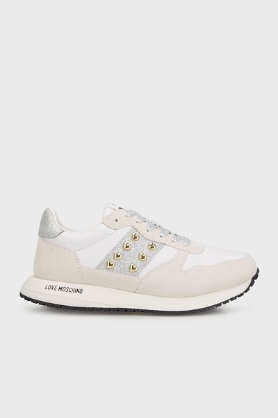 Love Moschino Genuine Leather Suede Detailed Sneaker Shoes Shoe Ja15403G1Miam10D