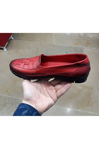 BELOX Women's Inside-Outside Genuine Leather Orthopedic Seasonal Casual Mother Shoes