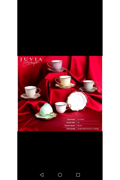 KESEN ZÜCCACİYE 6 Colors Mixed Luxury Porcelain Cup Suit