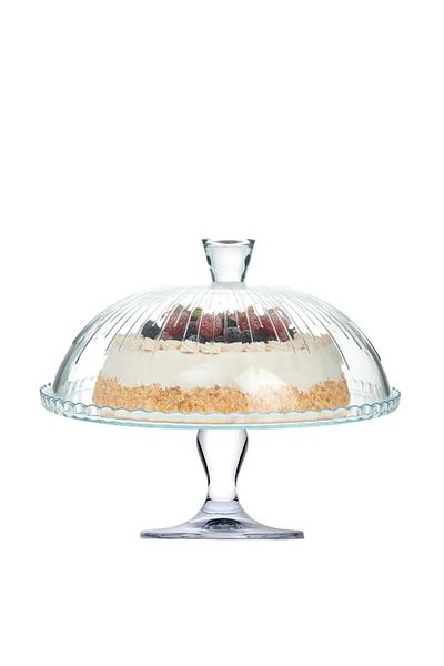Paşabahçe 96870 Dome Patisserie Serving Plate Bowl with Feet and Cover (96872)