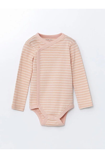 LC Waikiki LCW baby Pembe Bisiklet Yaka Kız Bebek Hastane Çıkış Seti